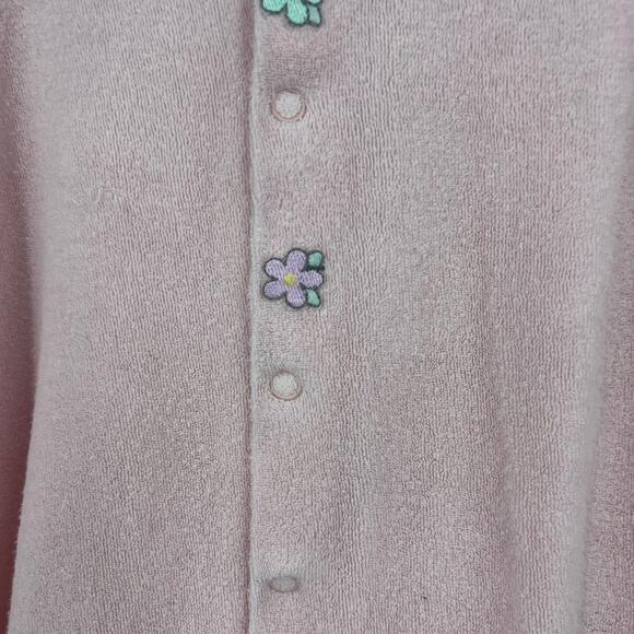 Vintage Carter's Terry Cloth Button Sleeper One Piece Pink Infants 3-6 Month - Picture 6 of 6